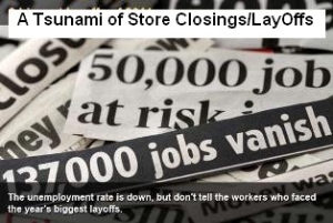 A Tsunami of Store Closings Layoffs